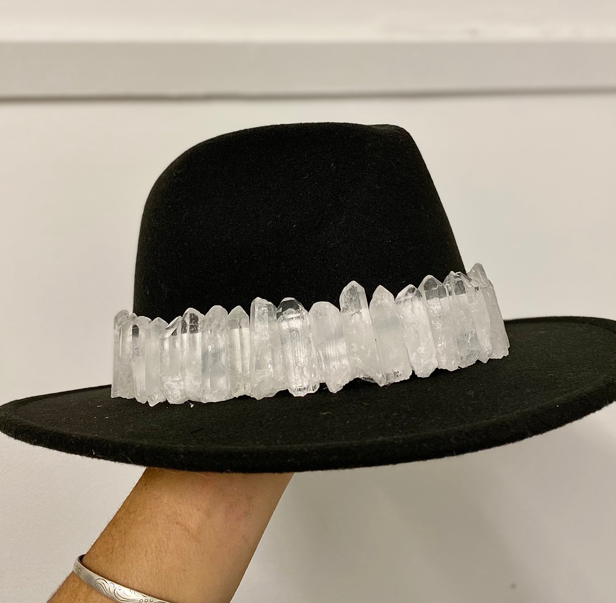 Clear quartz hat