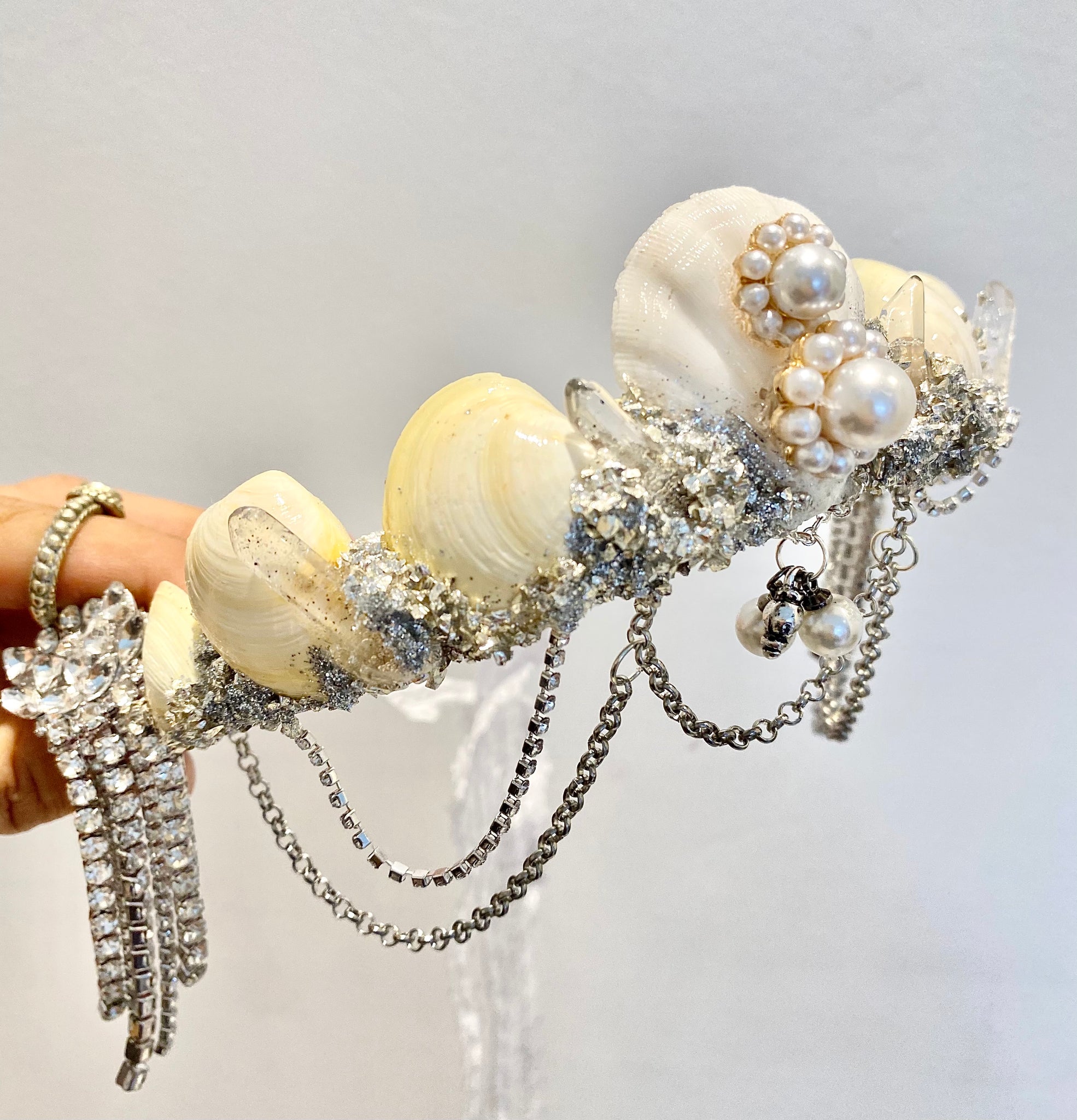 Pearl dream mermaid crown ~ Ready to ship