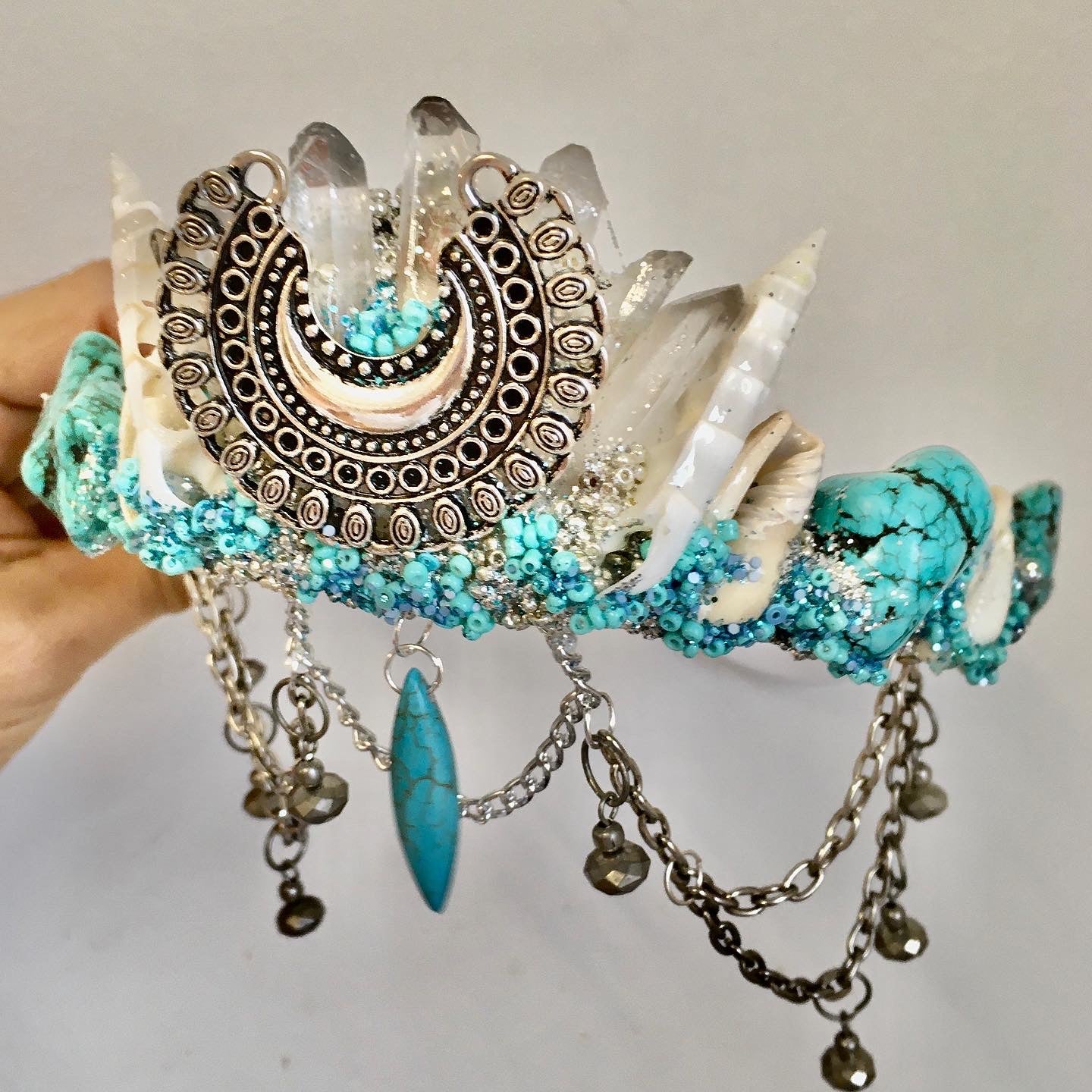 Crystal Moon mermaid crown