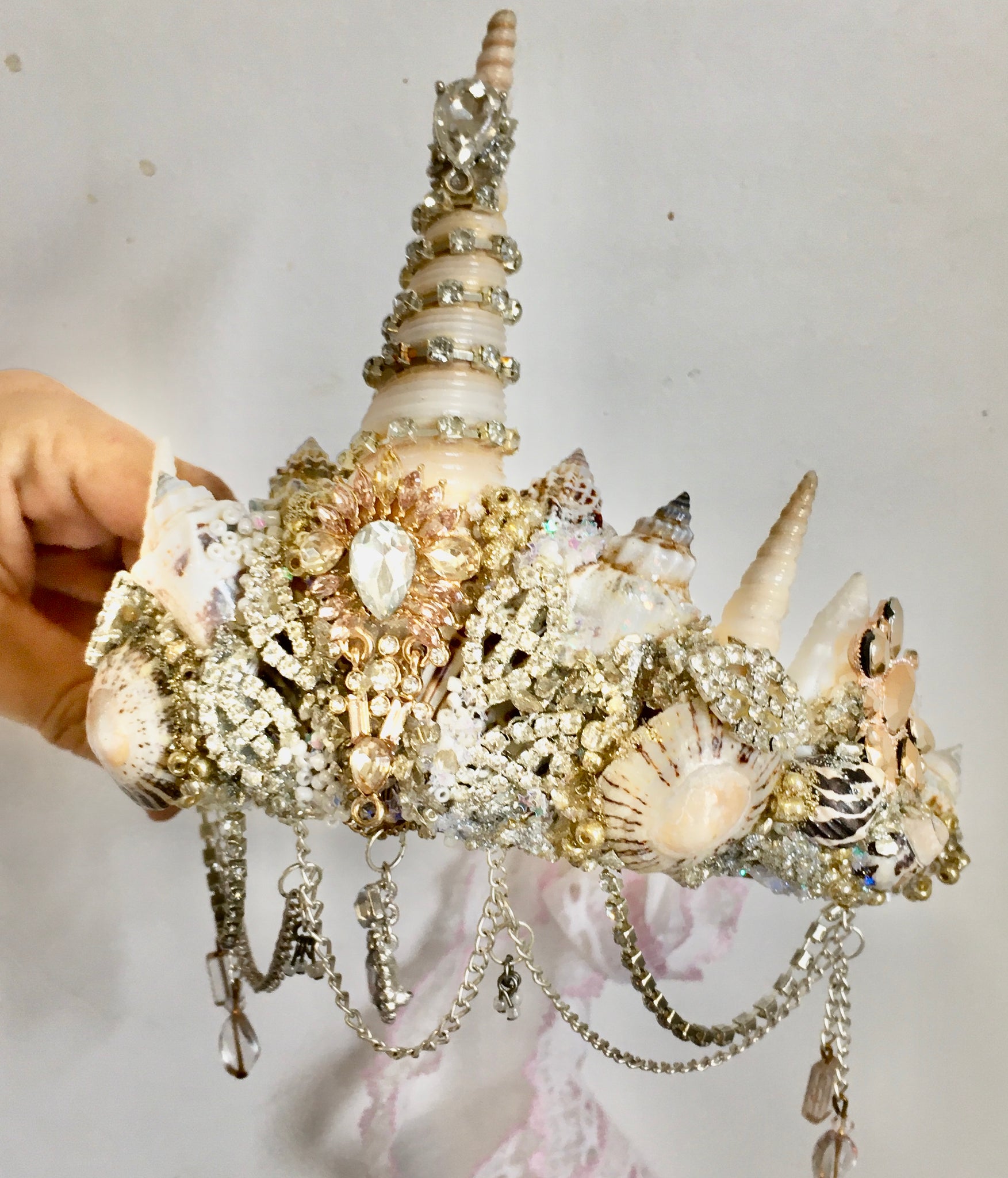 Unicorn mermaid crown ~ Classic tones