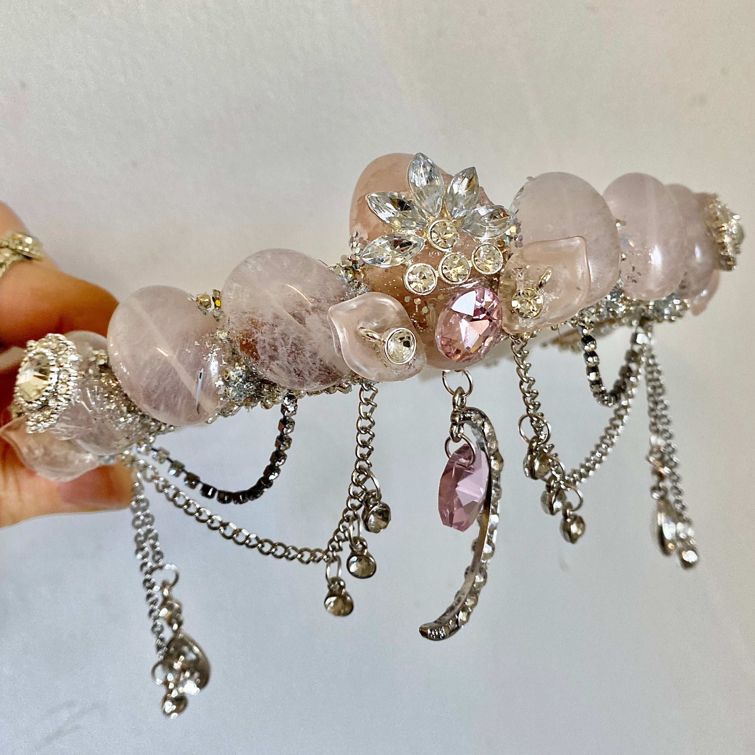 Rose quartz standard crown — Summers Dreaming Mermaid Crowns