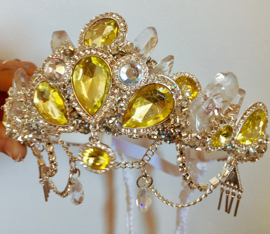 Angel Princess - crystal & jewel mermaid crown
