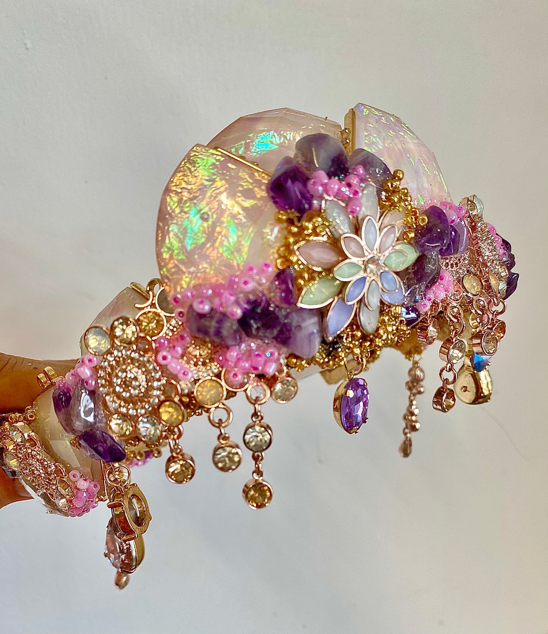 Pink jewel of the sea crown ~ Ready to ship