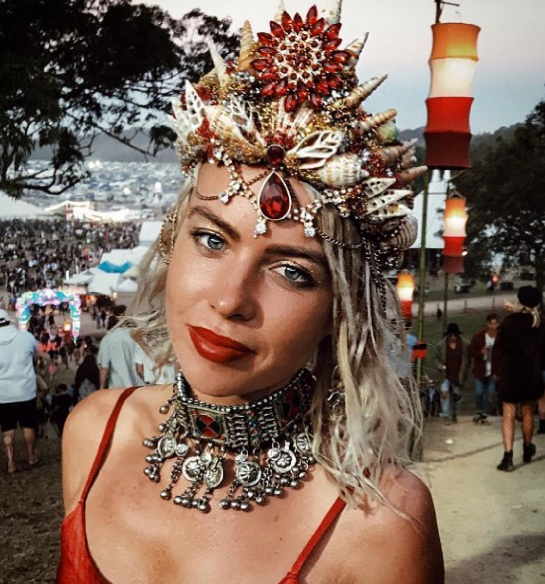 Coloured Festival Shell Mermaid Crown