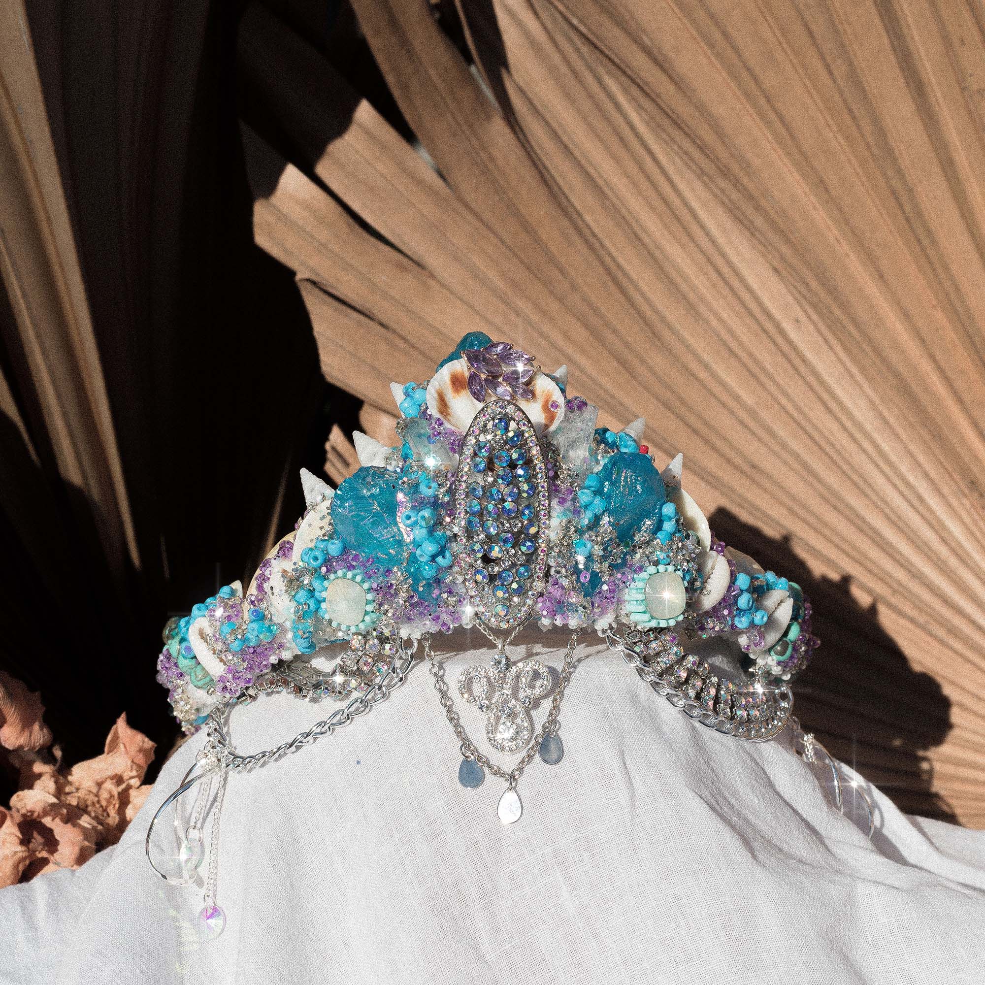Aurora Blue Mermaid Crown