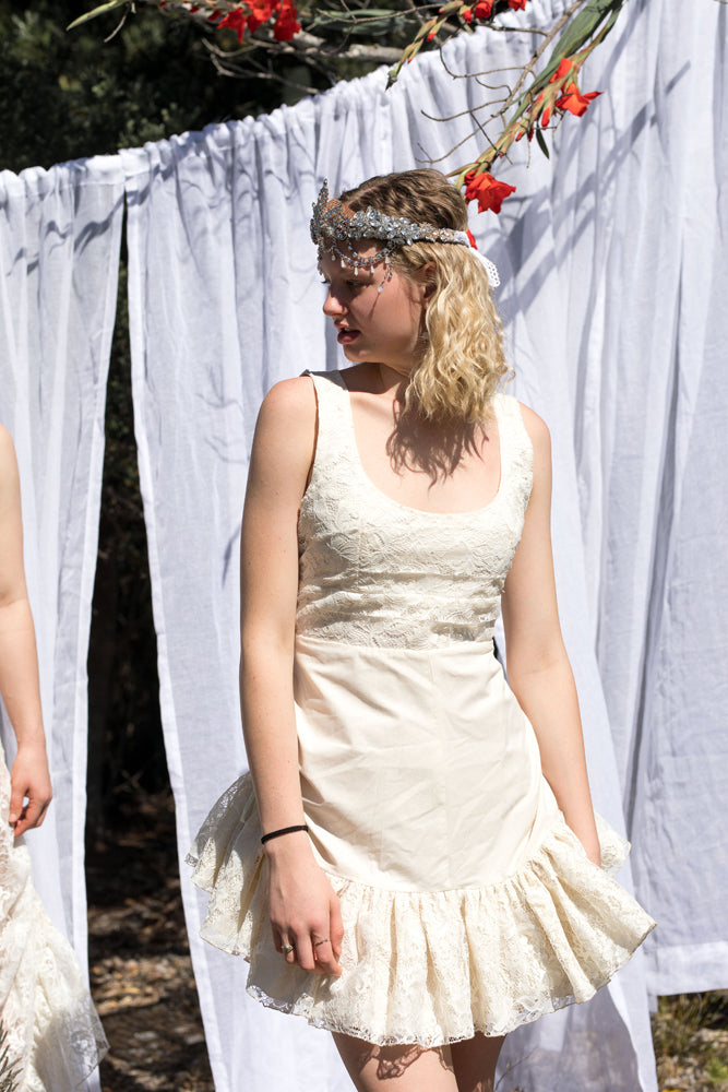 Penelope Vintage Cut Lace Dress Summers Dreaming Mermaid Crowns Penelope Vintage Cut Lace Dress Summers Dreaming Mermaid Crowns
