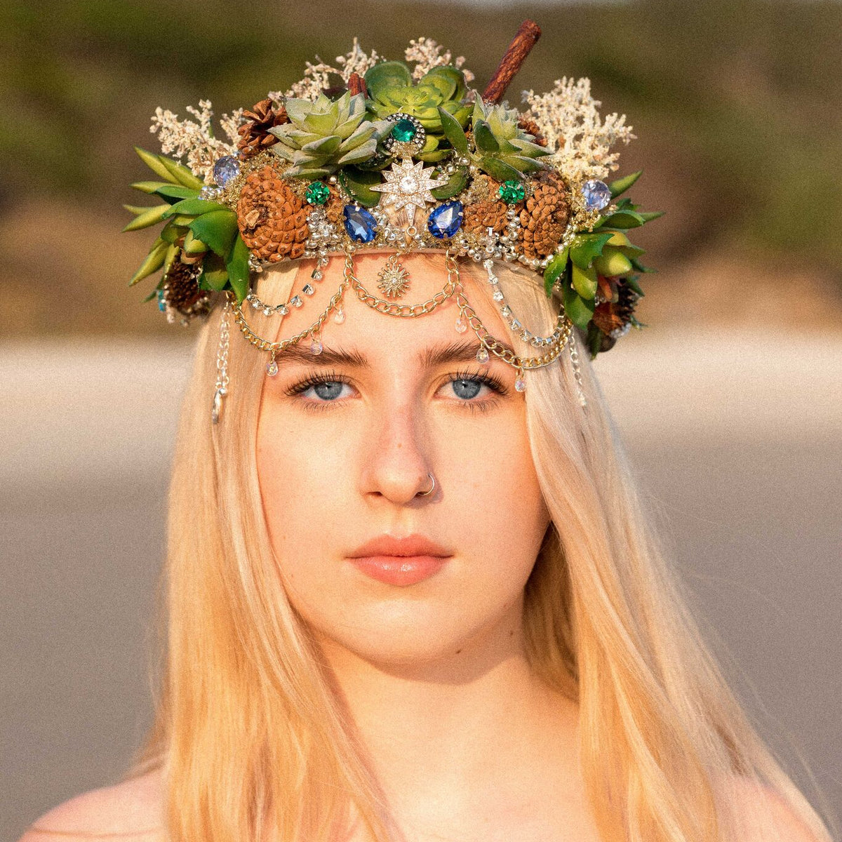 Handmade succulent crown with LED Succulent Crown | Urban Succulents main image 3